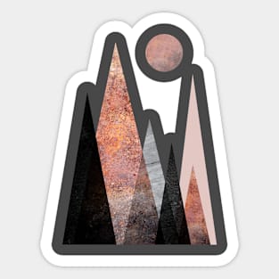 Scandi Mountain Range Sticker